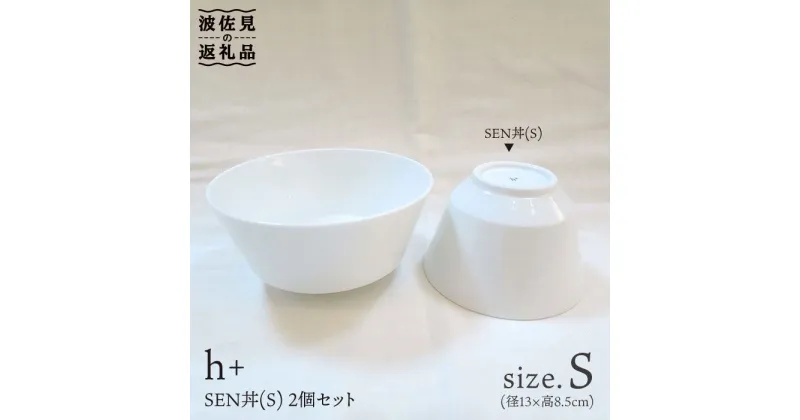 【ふるさと納税】【波佐見焼】h+ SEN 丼 どんぶり S 2個セット 食器 皿 【堀江陶器】 [JD31]