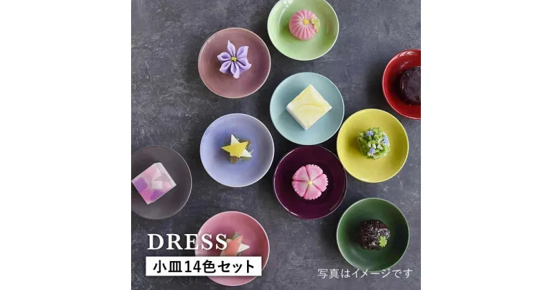 【ふるさと納税】【波佐見焼】料理を引き立たせる 小皿 14色セット 食器 皿 【DRESS】 [SD32]