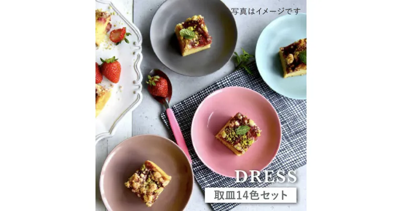 【ふるさと納税】【波佐見焼】料理を引き立たせる 取皿 14色セット 食器 皿 【DRESS】 [SD34]