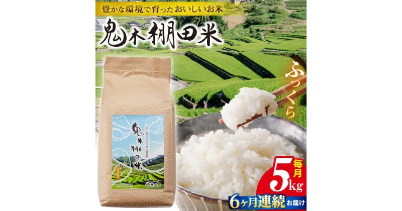 【ふるさと納税】【令和6年度新米】【全6回定期便】鬼木 棚田米 5kg 鬼木の棚田 米【原田製茶】 [GA19]