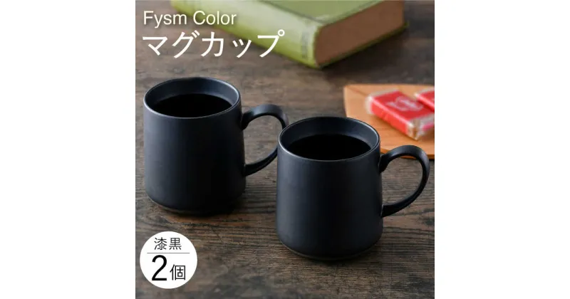 【ふるさと納税】【波佐見焼】【Fysm Color】Fマット 漆黒 マグカップ 2個セット 【福田陶器店】 [PA278]