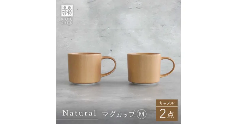 【ふるさと納税】【波佐見焼】Naturalシリーズ マグカップ M 2個セット （キャメル） 【光春窯】 [XD90]