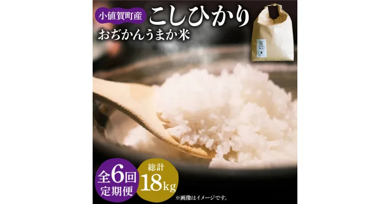 【ふるさと納税】【令和6年度産】【全6回定期便】 米 お米 おぢかんうまか米（小値賀町産こしひかり 3kg ・精白米） [DAB012] 長崎 五島列島 小値賀 島 国産 コシヒカリ こしひかり 米 お米 白米 ご飯 精米 お弁当 お弁当 常温