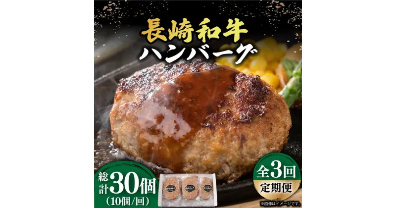 【ふるさと納税】【3回定期便】【肉汁じゅわ〜】 長崎和牛 ハンバーグ （150g×10個）《小値賀町》【有限会社長崎フードサービス】[DBL015] 肉 和牛 黒毛和牛 時短 BBQ キャンプ 贅沢