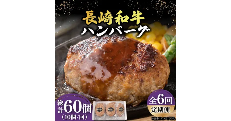 【ふるさと納税】【6回定期便】【肉汁じゅわ〜】 長崎和牛 ハンバーグ （150g×10個）《小値賀町》【有限会社長崎フードサービス】[DBL016] 肉 和牛 黒毛和牛 時短 BBQ キャンプ 贅沢