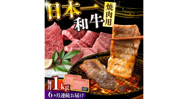 【ふるさと納税】【全6回定期便】【A4〜A5】長崎和牛焼肉用　1kg（500g×2p）【株式会社 MEAT PLUS】[DBS039]