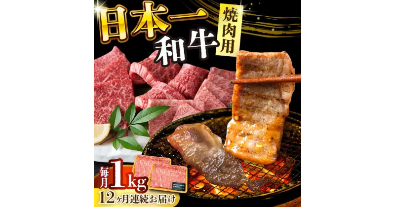 【ふるさと納税】【全12回定期便】【A4〜A5】長崎和牛焼肉用　1kg（500g×2p）【株式会社 MEAT PLUS】[DBS040]