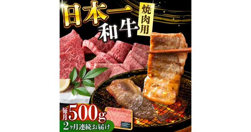 【ふるさと納税】【全2回定期便】【A4〜A5】長崎和牛焼肉用　500g【株式会社 MEAT PLUS】[DBS033]