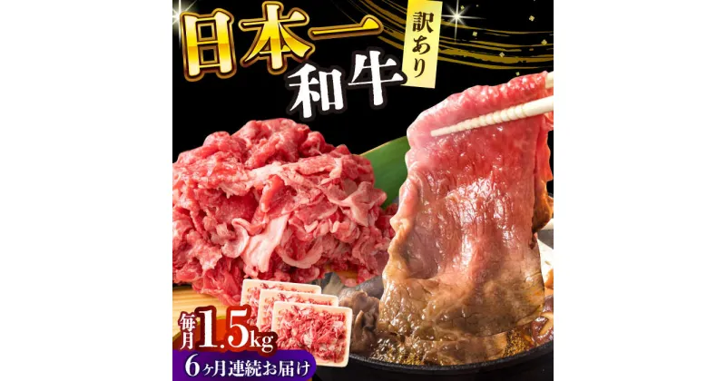 【ふるさと納税】【全6回定期便】【訳あり】【A4〜A5】長崎和牛切り落とし　1.5kg(500g×3p）【株式会社 MEAT PLUS】[DBS063]