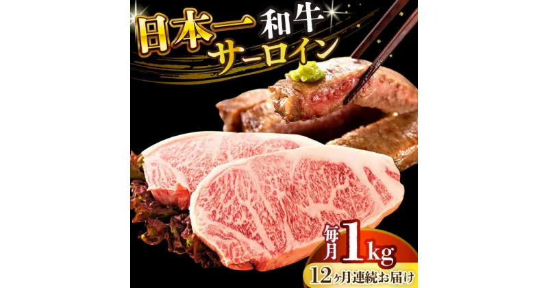 【ふるさと納税】【全12回定期便】【A4〜A5】長崎和牛サーロインステーキセット　1kg（250g×4枚）【株式会社 MEAT PLUS】[DBS092]