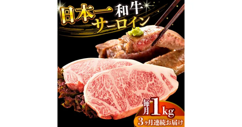 【ふるさと納税】【全3回定期便】【A4〜A5】長崎和牛サーロインステーキセット　1kg（250g×4枚）【株式会社 MEAT PLUS】[DBS090]