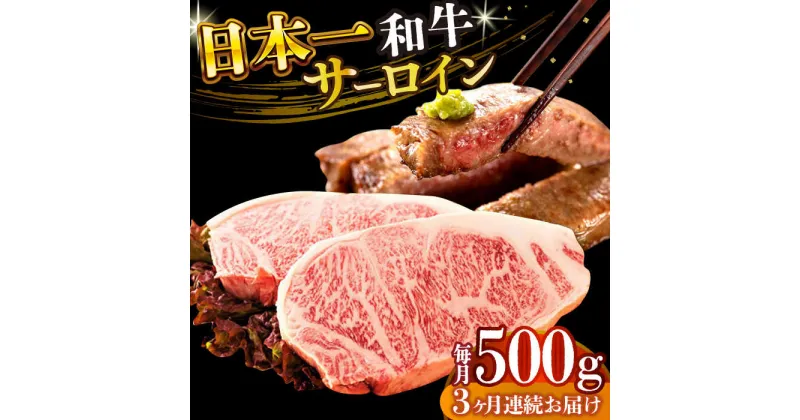 【ふるさと納税】【全3回定期便】【A4〜A5】長崎和牛サーロインステーキセット　500g（250g×2枚）【株式会社 MEAT PLUS】[DBS086]