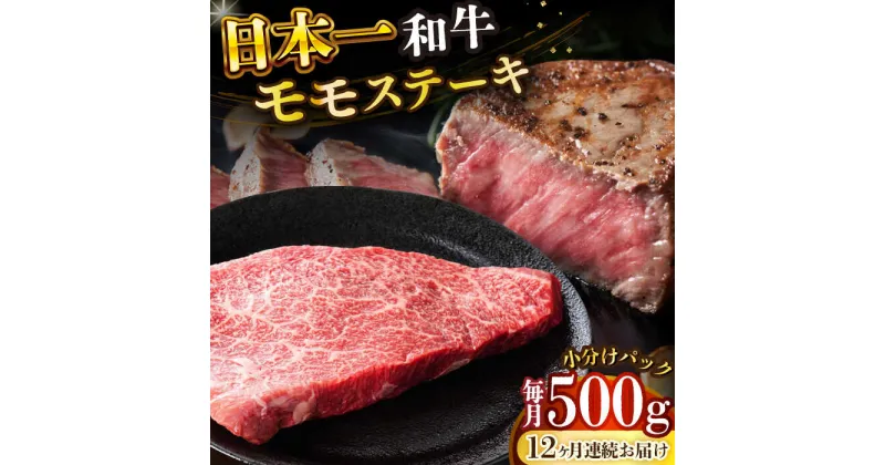 【ふるさと納税】【全12回定期便】【A4〜A5】長崎和牛モモステーキ　約500g（100g×5p）【株式会社 MEAT PLUS】[DBS132]