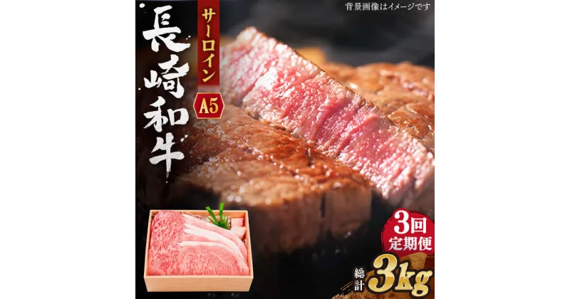 【ふるさと納税】【全3回定期便】長崎和牛 サーロイン ステーキ 総計3.0kg (1.0kg/回)【株式会社 OGAWA】[QBI012] 牛肉 国産 和牛 サーロインステーキ 焼き肉 BBQ バーベキュー クリスマス おせち 誕生日 ギフト 贈り物 8万2千円 182000円