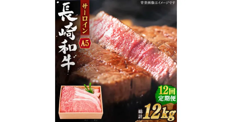 【ふるさと納税】【全12回定期便】長崎和牛 サーロイン ステーキ 総計12.0kg (1.0kg/回)【株式会社 OGAWA】[QBI014] 牛肉 国産 和牛 サーロインステーキ 焼き肉 BBQ バーベキュー クリスマス おせち 誕生日 ギフト 贈り物 72万8千円 728000円