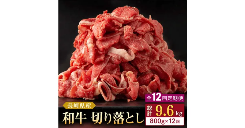 【ふるさと納税】【全12回定期便】長崎県産 和牛 切り落とし 800g(400g×2パック) 【合同会社肉のマルシン】[QBN036]