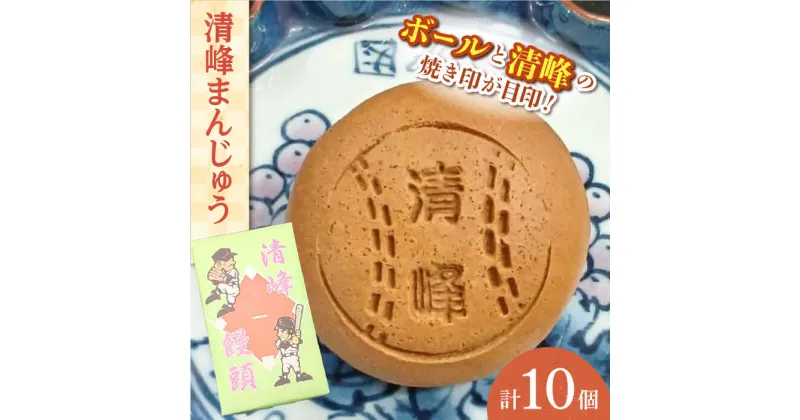 【ふるさと納税】【当店自慢】こだわりの清峰まんじゅう 10個入り【栗まんじゅう本舗　小田製菓】[QAR016]