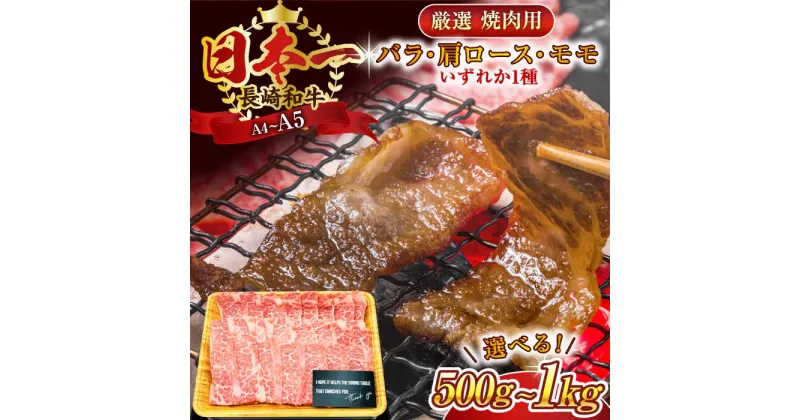 【ふるさと納税】【A4～A5】長崎和牛焼肉用　(500g or 1kg)【株式会社 MEAT PLUS】[QBS001] 和牛 長崎和牛 焼き肉 焼肉 牛肉 国産