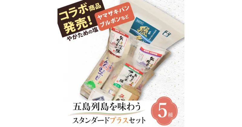 【ふるさと納税】【多数の企業とコラボ実績あり】五島列島を味わうスタンダードプラスセット（五島うどん、かんころ餅2種類、あごだし、ミネラル豊富な塩4種類、つばき茶） 五島うどん うどん 麺 あご だし かんころ かんころ餅 しお 塩 茶 椿 【やがため】 [RBM003]