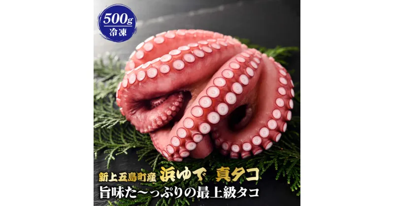 【ふるさと納税】【旨味た～っぷりの最上級タコ】 五島 浜茹で 真タコ 冷凍 500g【カミティバリュー】 [RBP017]