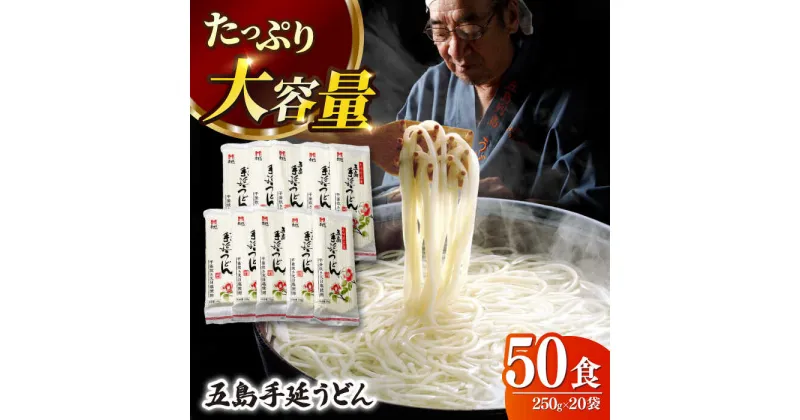 【ふるさと納税】【人気商品の大容量◎】 五島手延うどん 250g×20袋 大容量 業務用 常備用 麺 五島うどん 【ますだ製麺】 [RAM027]