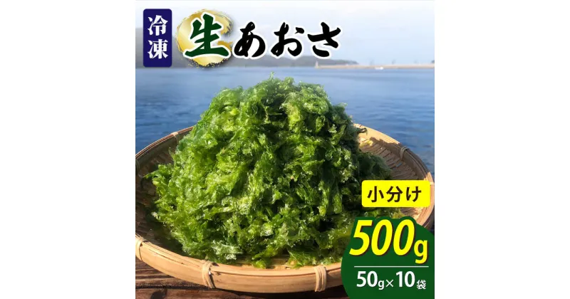 【ふるさと納税】【五島列島よりお届け】冷凍 生あおさ 50g×10袋 計500g【上五島町漁業協同組合】 [RBN007]