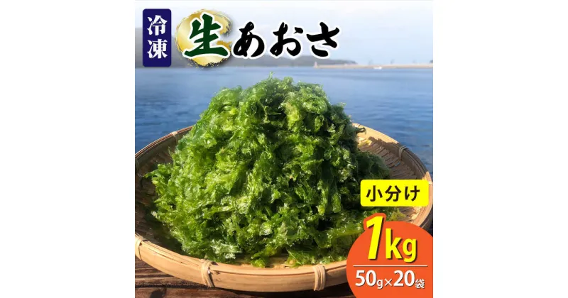 【ふるさと納税】【五島列島よりお届け】冷凍 生あおさ 50g×20袋 計1.0kg/スピード発送 最短発送【上五島町漁業協同組合】 [RBN008]