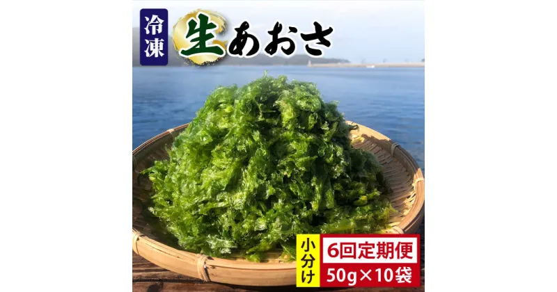 【ふるさと納税】【全6回定期便】【五島列島よりお届け】 冷凍 生あおさ 50g×10袋 計500g【上五島町漁業協同組合】 [RBN011]