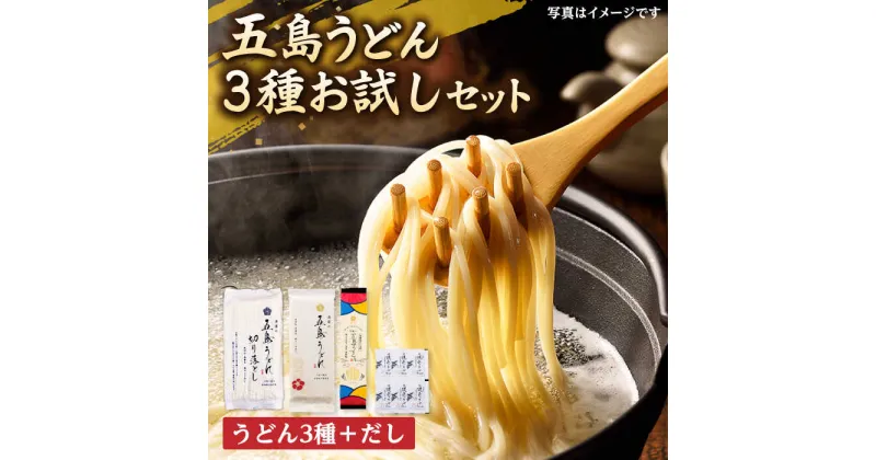 【ふるさと納税】【五島の自然塩で作った】虎屋の五島うどん 3種お試しセット うどん 五島うどん 乾麺 麺 5000円 5千円 【虎屋】[RBA061]