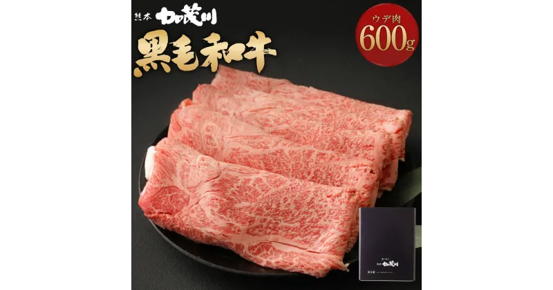 【ふるさと納税】 黒毛和牛 すき焼セット ウデ肉 (600g) 割下 (400ml) 薄切り肉 スライス肉 牛肉 お肉 和牛 すき焼 すき焼き スキヤキ 鍋 セット 冷凍 熊本県 加茂川 九州産 国産 送料無料