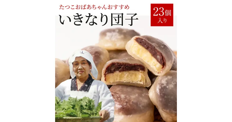 【ふるさと納税】たつこおばあちゃんおすすめ いきなり団子 23個入 1個60g 和菓子 芋 あんこ 熊本名物 郷土菓子 和菓子 おやつ いきなりだんご さつまいも 冷凍 国産 熊本県 九州 送料無料