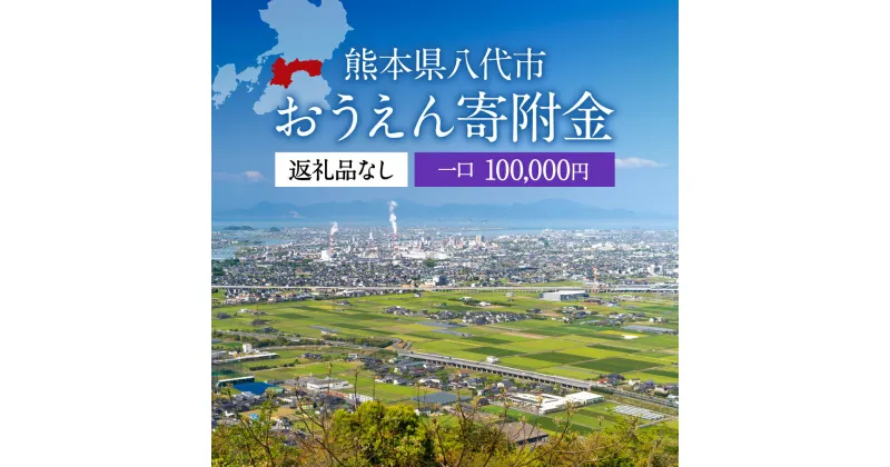 【ふるさと納税】返礼品なし 熊本県八代市 おうえん寄附金(100,000円単位でご寄附いただけます)