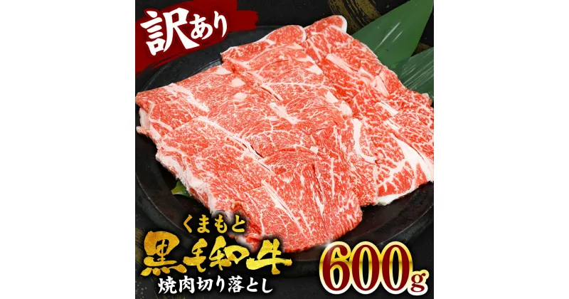 【ふるさと納税】【訳あり】 くまもと黒毛和牛 牛肉 焼肉 切り落とし 600g 焼き肉 BBQ 熊本県 肉 お肉 和牛 牛肉 冷凍 熊本県産 国産 送料無料