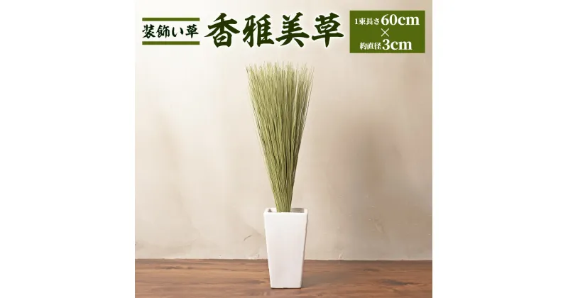 【ふるさと納税】装飾い草 「香雅美草」 60cm×約直径3cm 120g 5本 い草 いぐさ インテリア 飾り おしゃれ 熊本県産 送料無料