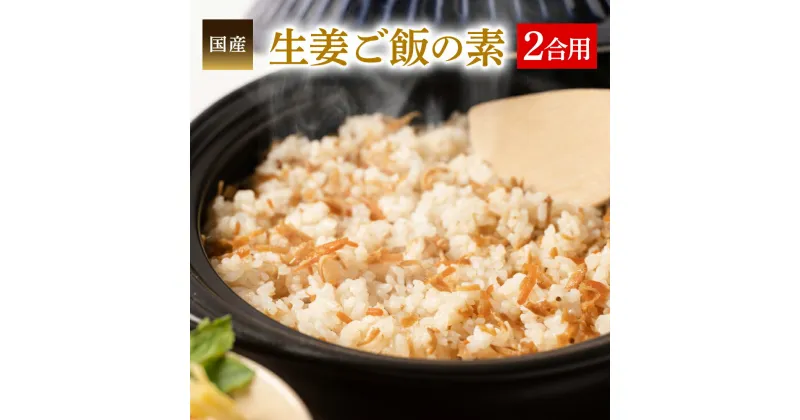 【ふるさと納税】生姜ご飯の素 2合用 130g 炊き込みご飯の素 混ぜご飯の素 釜飯の素 国産 八代市 東陽町 しょうが 生姜 送料無料