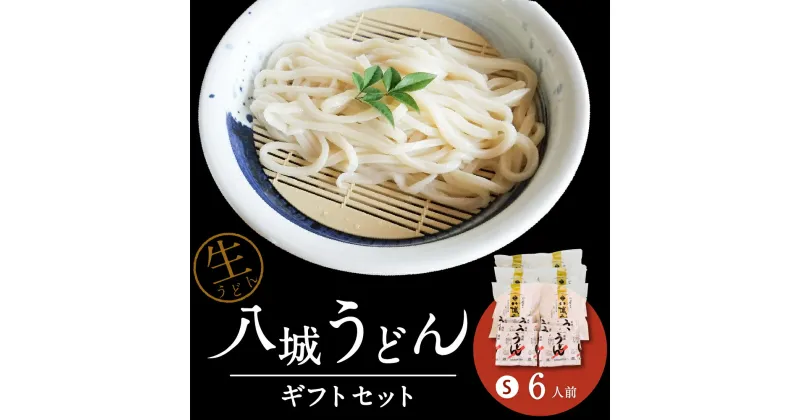 【ふるさと納税】八城うどん ギフトセットS 6人前 6食 生うどん 粉末 スープ やつしろうどん うどん ギフト プレゼント 八代市 九州 国内製造 冷蔵 送料無料