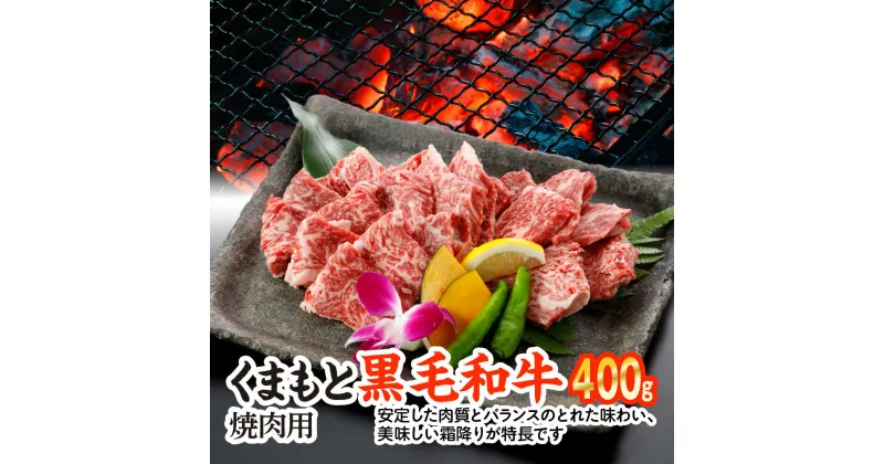 【ふるさと納税】 くまもと黒毛和牛 焼肉用 400g 黒毛和牛 和牛 牛肉 焼肉 焼き肉 国産 熊本県産 送料無料