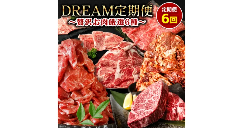 【ふるさと納税】【6回定期便】DREAM定期便 贅沢お肉厳選6種 くまもと黒毛和牛 あか牛 プルコギ風たれ漬け 和王ヒレステーキ 九州 熊本県 八代市 冷凍 送料無料