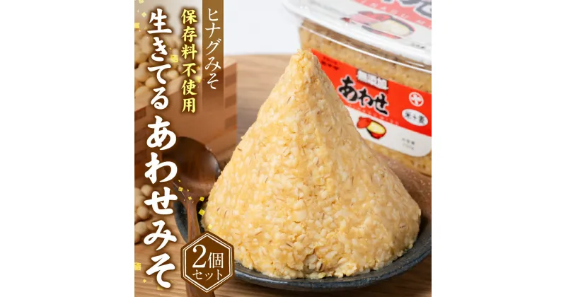 【ふるさと納税】ヒナグみそ 保存料不使用 生きてるあわせみそ 2個セット 1.5kg (750g×2個)