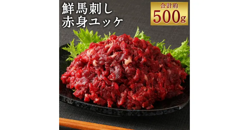 【ふるさと納税】鮮馬刺し 赤身ユッケ 10個セット 合計約500g 約50g×10個 たれ付き ユッケ 赤身 馬肉 小分け おつまみ 冷凍 送料無料