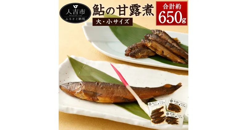 【ふるさと納税】鮎の甘露煮 合計約650g 大サイズ (350g×1パック) 小サイズ (150g×2パック) セット 鮎 あゆ アユ 魚 惣菜 おかず 詰め合わせ 佃煮 九州産 国産 送料無料