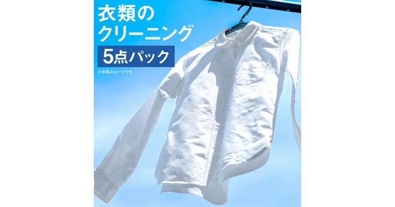 【ふるさと納税】個別洗濯！衣類のクリーニング 5点パック 宅配 クリーニング 個別洗い 新生活 サービス 熊本県 人吉市 送料無料