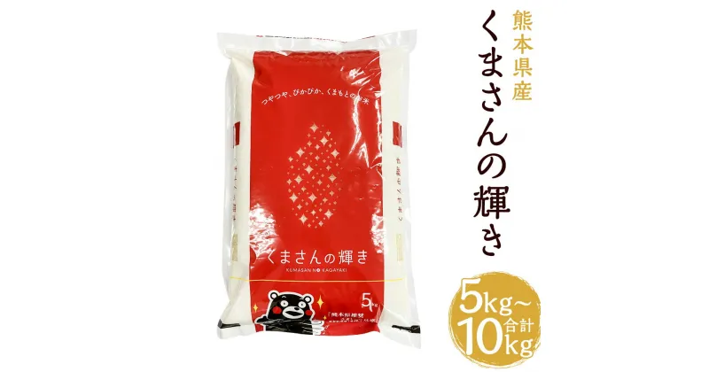 【ふるさと納税】令和6年産 くまさんの輝き 5kg/10kg 選べる内容量 精米 白米 お米 熊本県産 九州産 送料無料