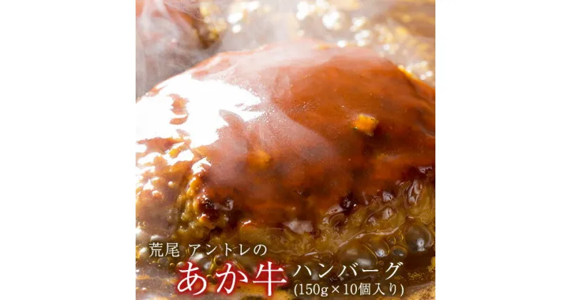 【ふるさと納税】あか牛 ハンバーグ 150g×10個入り アントレ 牛肉 赤牛 あかうし《90日以内に出荷予定(土日祝除く)》