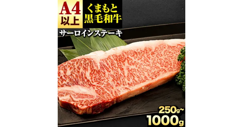 【ふるさと納税】 くまもと黒毛和牛 サーロインステーキ 250g 500g 750g 1000g 牛肉 冷凍 《30日以内に出荷予定(土日祝除く)》 くまもと黒毛和牛 黒毛和牛 冷凍庫 個別 取分け 小分け 個包装 ステーキ肉 にも サーロインステーキ