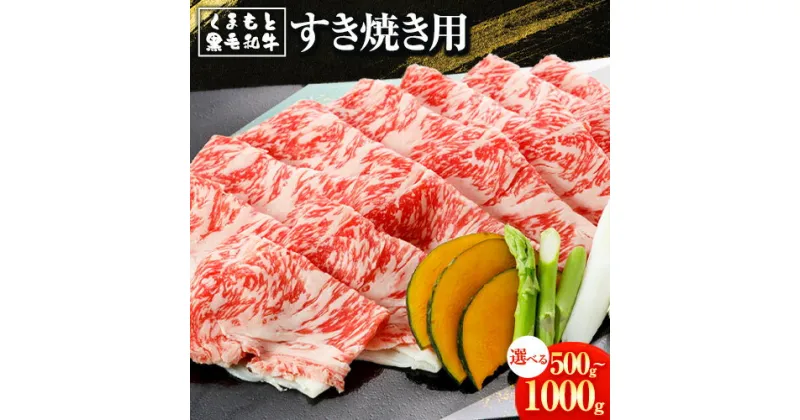 【ふるさと納税】くまもと黒毛和牛 すき焼き用 500g 1000g《30日以内に出荷予定(土日祝除く)》アントレ