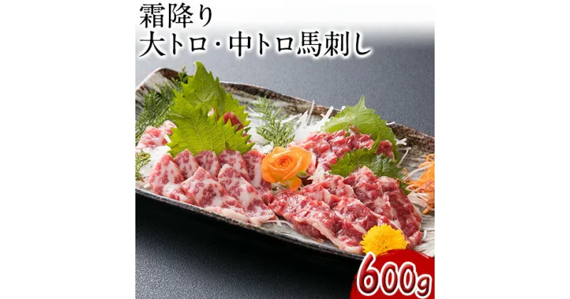 【ふるさと納税】大トロ中トロ馬刺し盛り 600g アントレ《30日以内に出荷予定(土日祝除く)》馬刺し 熊本 荒尾市 大トロ 中トロ 食べ比べ 馬肉 霜降り