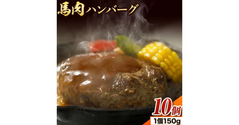 【ふるさと納税】 馬肉 ハンバーグ 150g × 10個 桜屋《30日以内に出荷予定(土日祝除く)》 熊本県 荒尾市 送料無料 肉 馬肉 ハンバーグ 惣菜 小分け