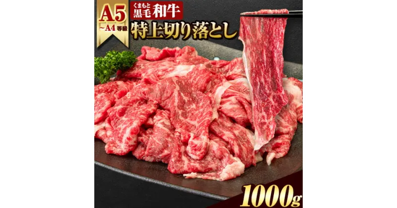 【ふるさと納税】くまもと黒毛和牛 ウデ・モモ 赤身スライス切り落とし 1000g (500g×2) 1kg 牛肉 冷凍 《60日以内に出荷予定(土日祝除く)》冷凍庫 個別 取分け 小分け 個包装 モモ スライス 肉 お肉 しゃぶしゃぶ すき焼き A5 A4