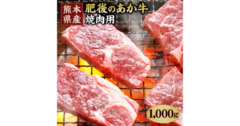 【ふるさと納税】肥後のあか牛 焼肉用 1000g 1kg (500g×2) 熊本県産和牛 赤牛 焼肉 牛肉 和牛 あか牛 肉 お肉 焼き肉 バーベキュー BBQ カット 冷凍 熊本県産 国産 九州産 送料無料